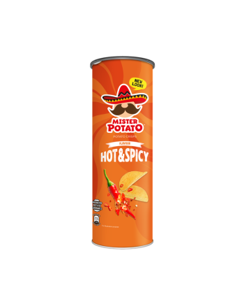 MISTER POTATO Hot & Spicy Crisps Can x 20 packs
